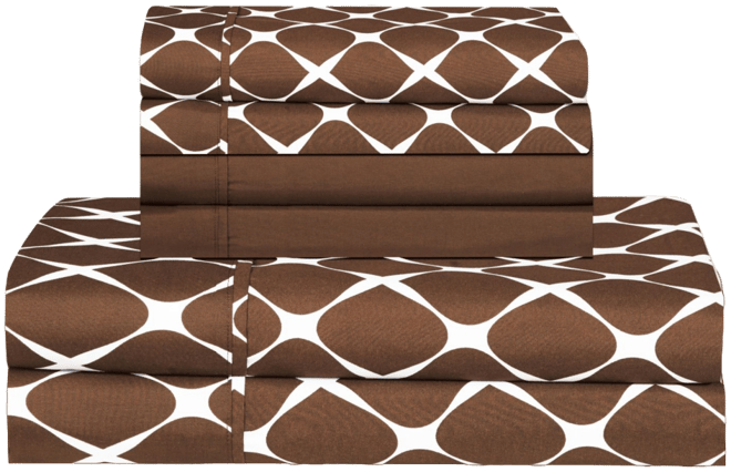 Geometric Printed Microfiber 6-Pc. Sheet Set, King