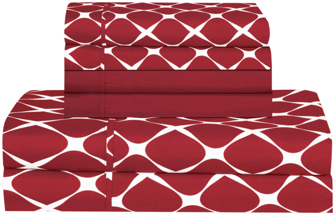 Geometric Printed Microfiber 6-Pc. Sheet Set, Full
