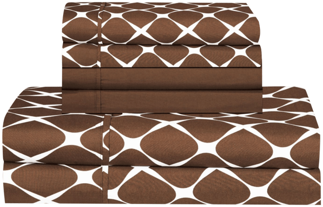 Geometric Printed Microfiber 6-Pc. Sheet Set, Full