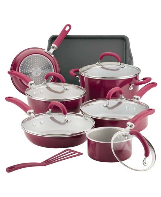 Create Delicious Aluminum Nonstick Cookware Set, 13 Piece