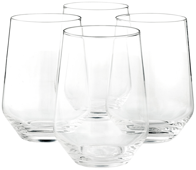 Hotel Collection Etched Floral Stemless Wine Glasses, Set of 4, Created for  Macy's - Macy's