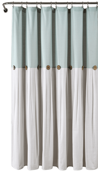Linen Button Shower Curtain, 72" x 72"