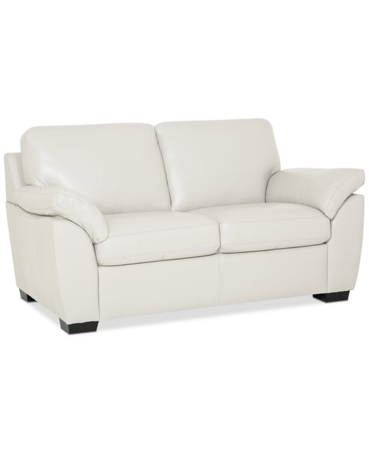 Lothan 64" Leather Loveseat, Created for Macy's