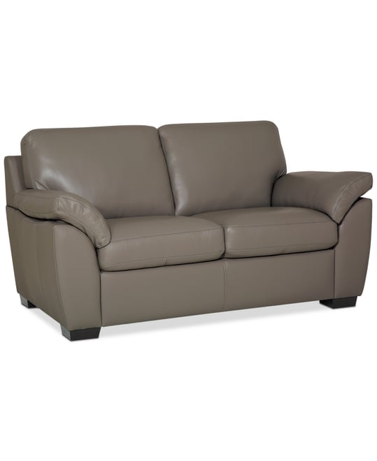 Lothan 64" Leather Loveseat, Created for Macy's