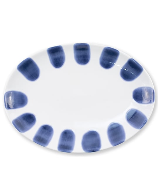 Santorini Dot Small Oval Platter