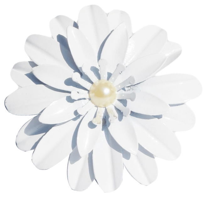 White Pearl Flower Napkin Ring