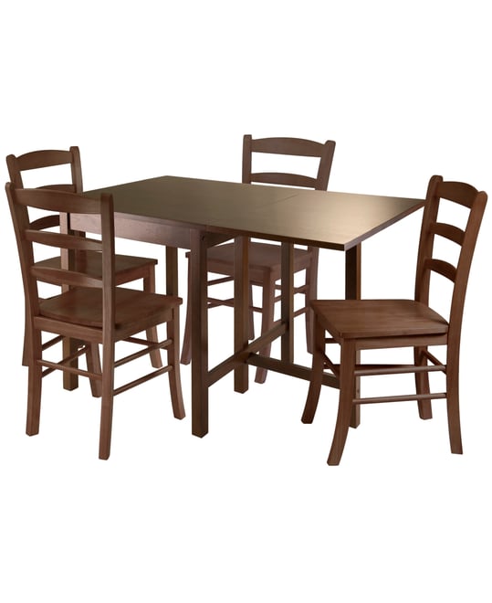 Lynden 5-Piece Dining Table with 4 Ladder Back Chairs