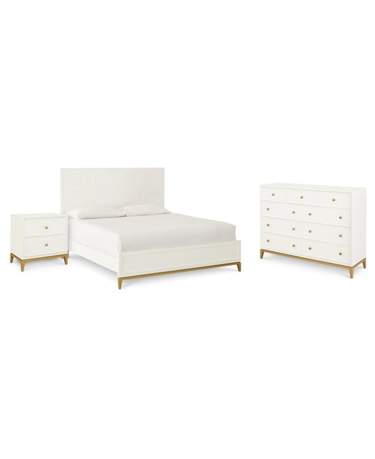 Chelsea 3-Pc. Bedroom Set (California King Bed, Dresser, Nightstand)