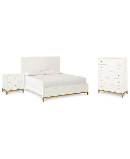 Chelsea 3-Pc. Bedroom Set (Queen Bed, Chest, Nightstand)