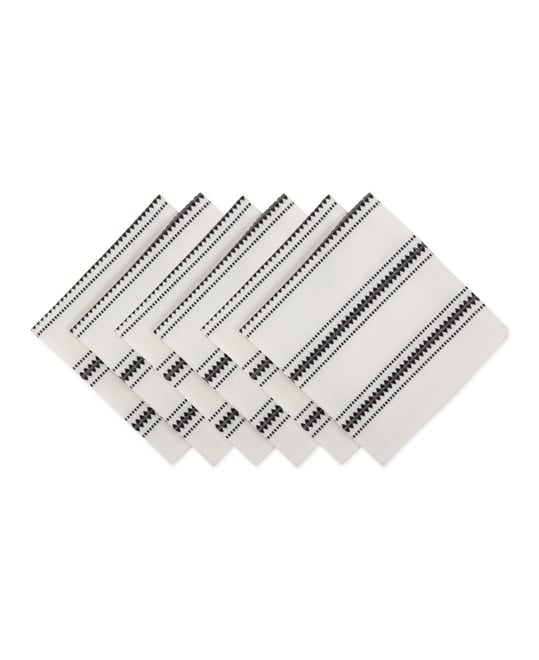 Zig Dobby Stripe Napkin Set of 6