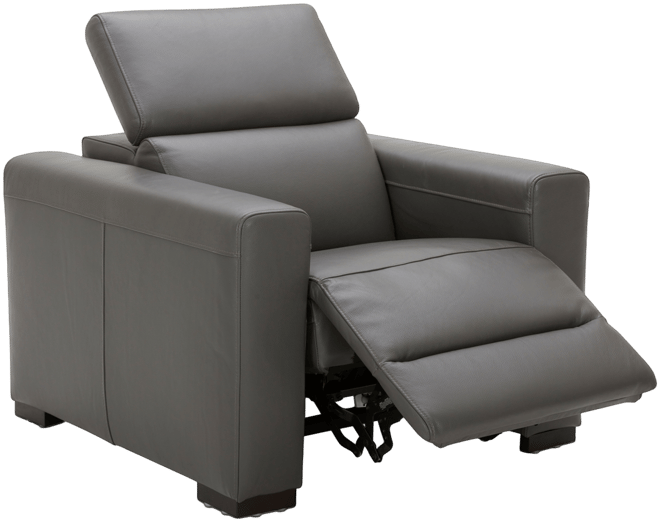 Furniture Nevio 39 Leather Power Recliner with Rachet Headrest Macy s