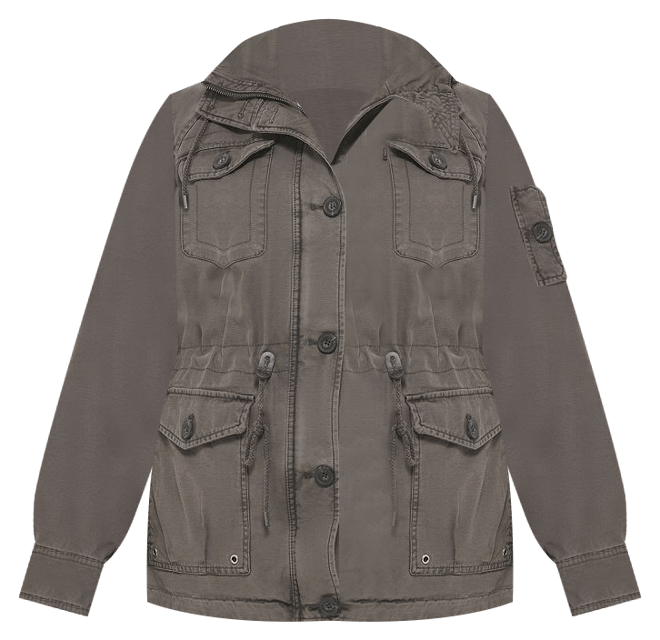 Levi's Gray Four-Pocket Hooded Military Jacket - Plus, Best Price and  Reviews