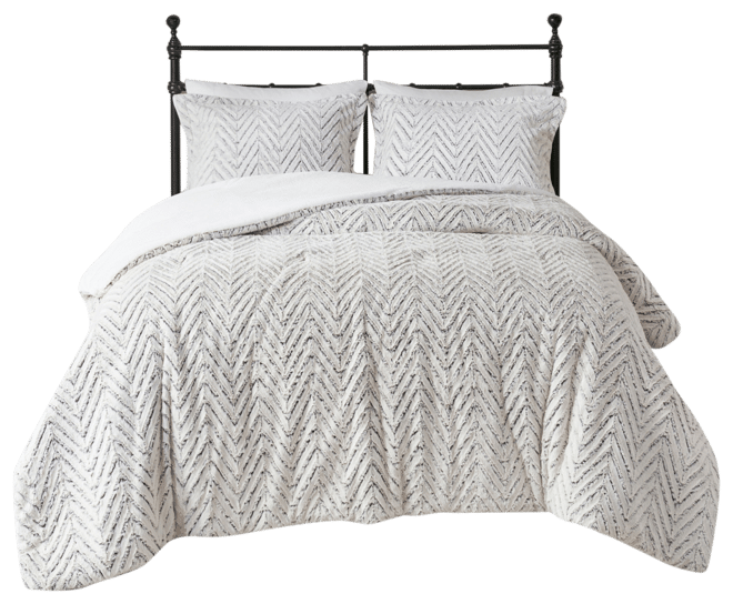 Adelyn Faux Fur 2-Pc. Comforter Set, Twin/Twin Xl