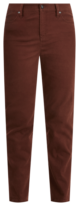 Women's Straight-Leg High Rise Twill Pants, Created for Macy's