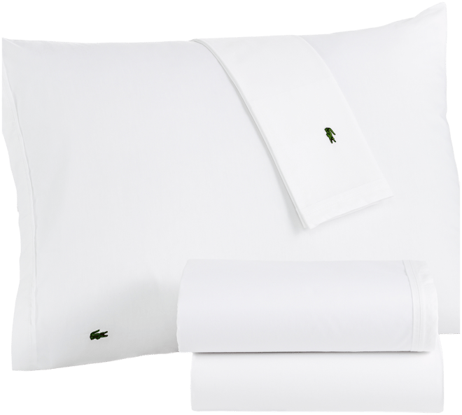 Lacoste outlet 100% cotton percale sheet set