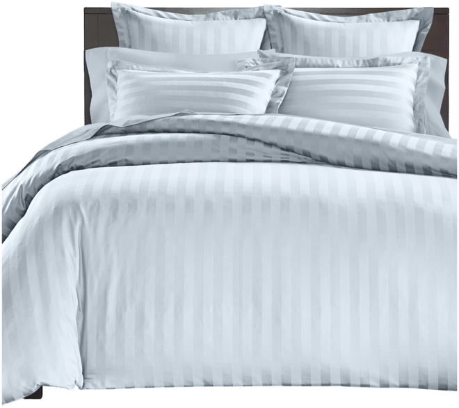 1.5" Stripe 550 Thread Count 100% Cotton 3-Pc. Duvet Cover Set, King, Exclusively at Macy's