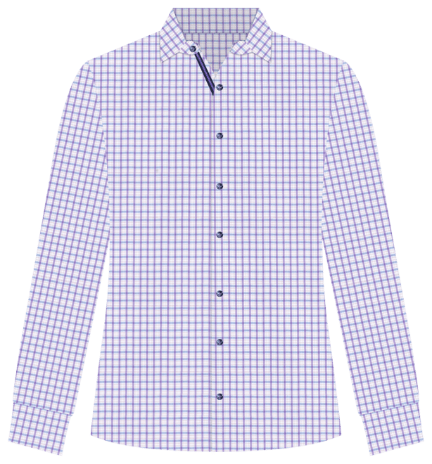 Men's Regular-Fit Windowpane Check Dress Shirt