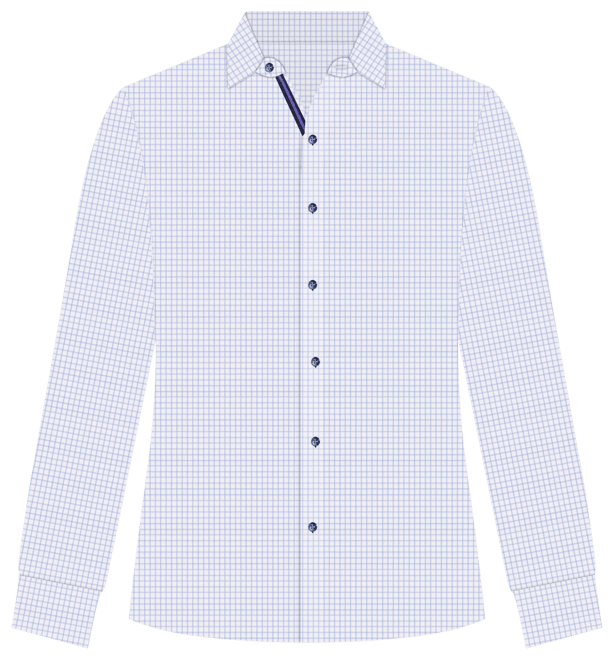Men's Regular-Fit Mini-Check Dress Shirt