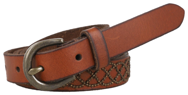 Women's 18mm Micro Stud Leather Belt