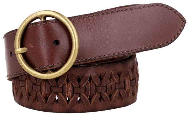 Women's Woven Leather Belt