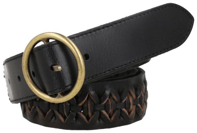 Women's Woven Leather Belt