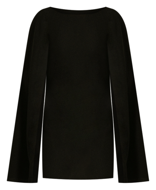 Women's Georgette Cape Dress