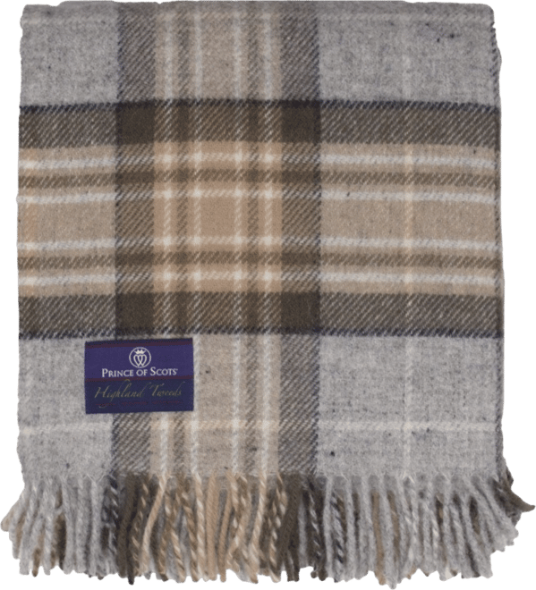 Tartan Tweed Fluffy Throw, 72" x 59"