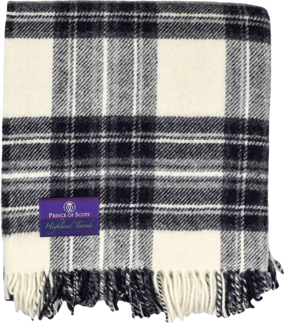 Tartan Tweed Fluffy Throw, 72" x 59"