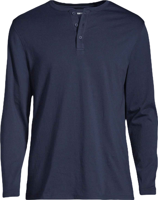 Men's Long Sleeve Cotton Supima Henley
