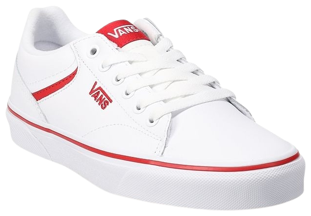 Vans Shoes Womens 6 Seldan Skate Sneakers Lace Up Flats White Leather  Comfort