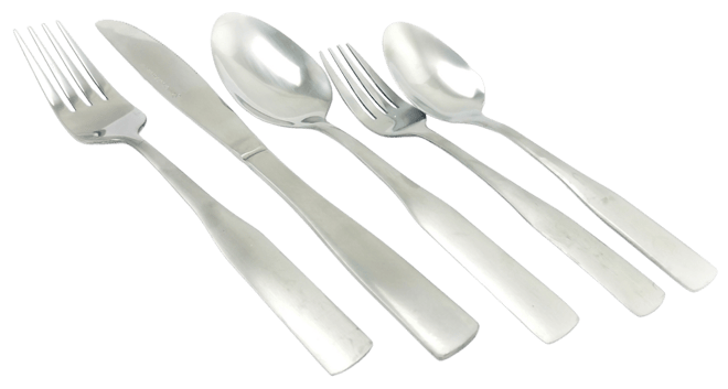Abbeville 61 Piece Flatware Set with Wire Caddy