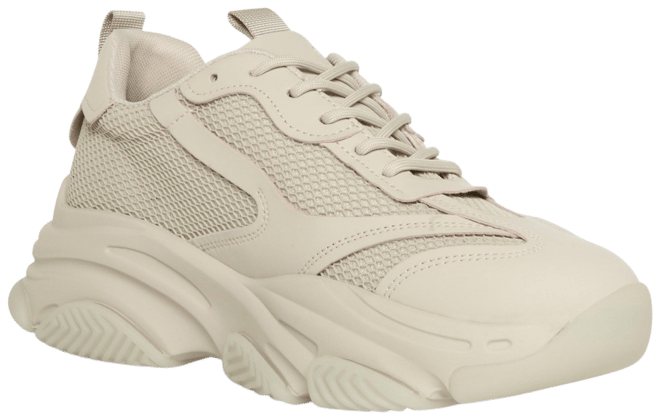 Steve Madden Women's Possession Chunky Lace-Up Sneakers - Macy's