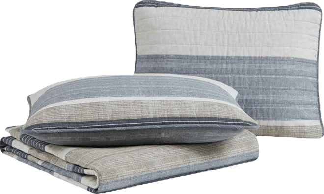 Ridgeport Reversible 3 Piece Quilt Set, King