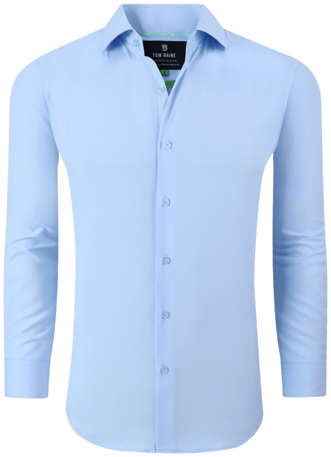 Men's Performance Stretch Solid Button Down Shirt