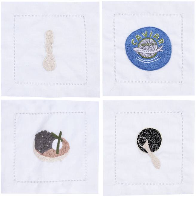 Caviar Cocktail Napkins