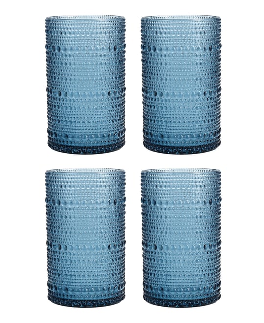 Orbetto Outdoor Iced Beverage Glasses 13 Oz, Set of 4