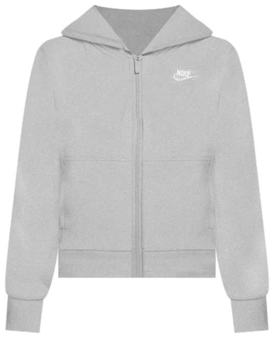 Nike Sportswear Club Fleece Big Kids' Full-Zip Hoodie (Extended Size)