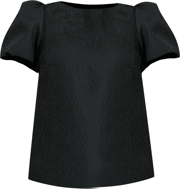 Black Jacquard Lyla Blouse