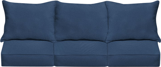 25 X 69 Rivoli Indoor Outdoor Deep Seating Sofa Pillow And Cushion Set  Corded Indigo - Sorra Home : Target