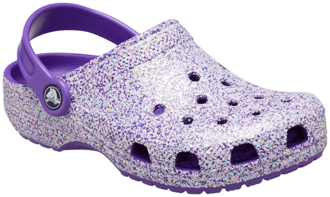 Glitter best sale crocs kids