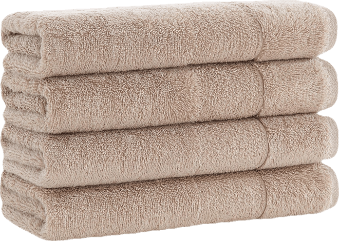 Luxury Turkish Hand Towels, 4-Pack, 600 Gsm, Extra Soft Plush, 18x32, Solid Color Options with Dobby Border