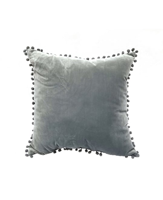 Pompom Decorative Pillow, 18" x 18"
