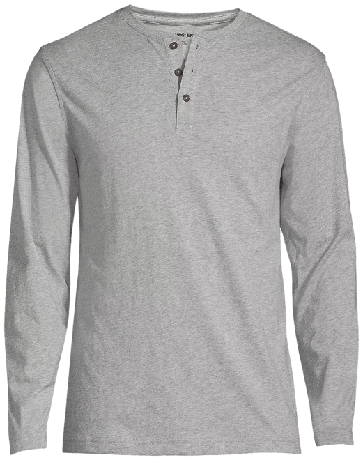 Men's Long Sleeve Cotton Supima Henley