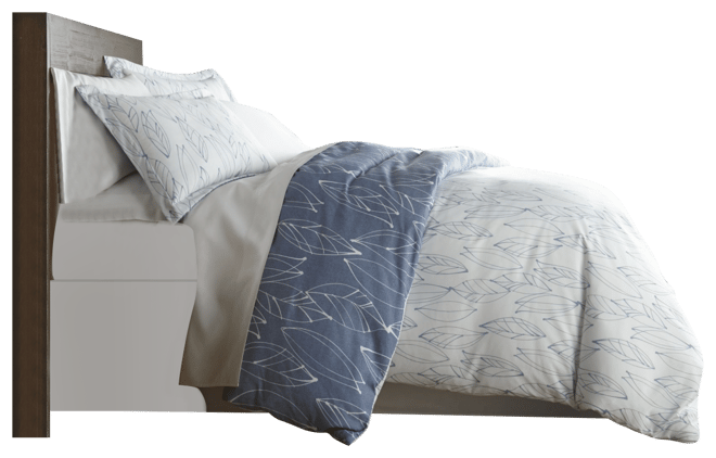 Modern Foliage Ultra Soft Duvet Cover and Sham Set, Twin