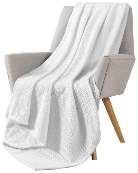 Ultra Soft & Plush Herringbone Fleece Throw Blanket Covers 50"x60"