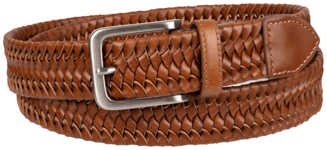 Men's Casual Stretch Braided Leather Belt