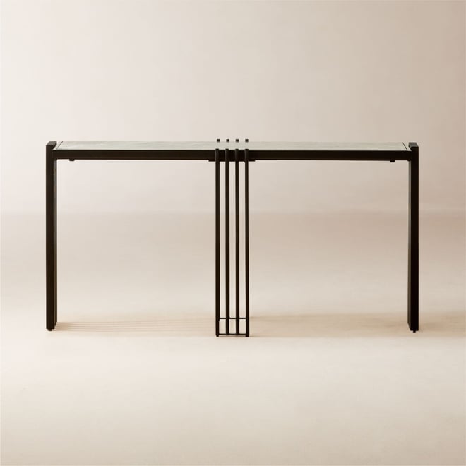 Cb2 black console deals table