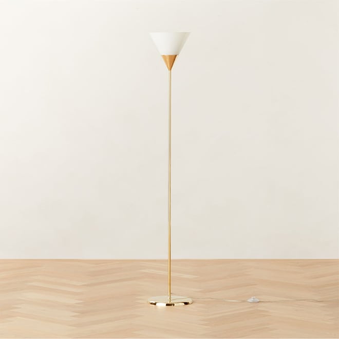 Marceau Boule Polished Brass Floor Lamp