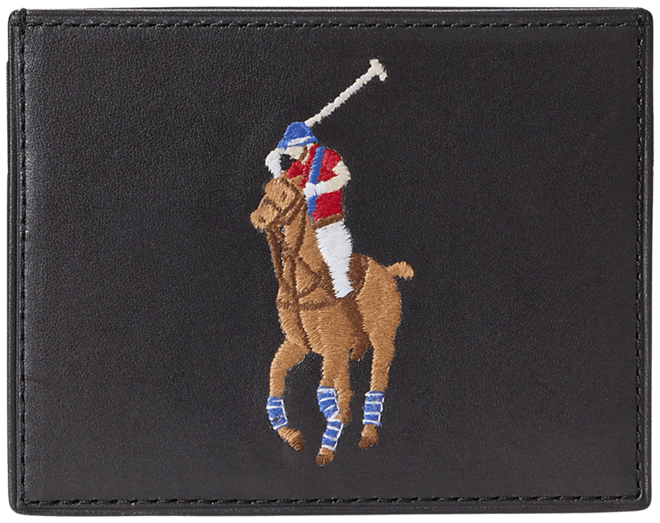 Men's Big Pony Leather Card Case