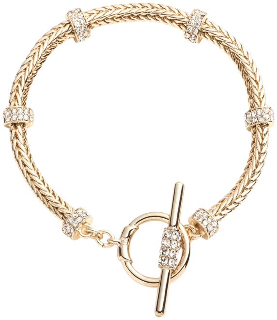 【Ralph lauren】Gold-Tone Pave Necklace☆パヴェ ネックレス Lauren Ralph Lauren Gold-Tone Pavé Curved Bar Statement